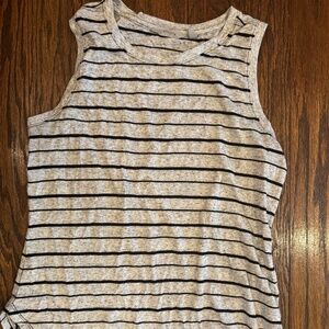 Athleta striped muscle tank top